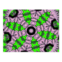 Digital abstrakt Fractals Vykort