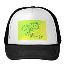 digital Free-Floral-Graphics.jpg citronlimefrukt v Mesh Kepsar