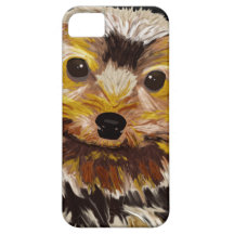Digital målad York maltesisk blandning. Turkos iPhone 5 Cases