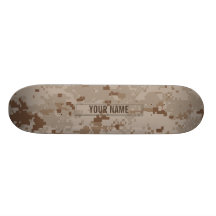 Digital ökenkamouflage (anpassadet) skate board