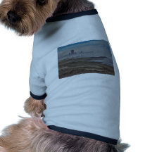 Dimma Oceanview HDR för hav för strandstrandSand T-shirt För Husdjur