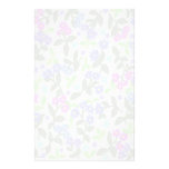 Dimmig blommigtträdgårdbrevpapper