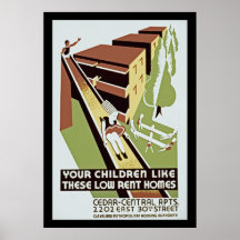 Dina barn gillar dessa låga hyrahem posters
