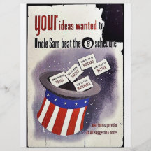 Dina idéer önskade till takten för Uncle Sam schem Flygblad Designs