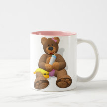 Dinky björnar: SÖT BABY Kaffe Muggar