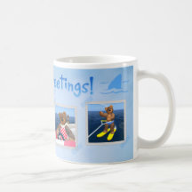 Dinky björnhelgdaghälsningar kaffe kopp