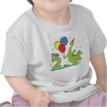 Dino 2nd födelsedag tshirts
