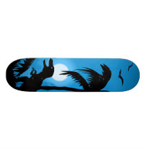 Dinosaur av natten skate deck
