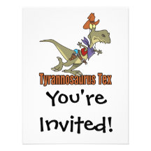 dinosaur för cowboy för tyrannosaurusrextex personliga tillkännagivande