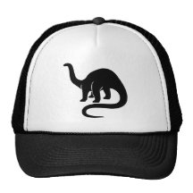 Dinosaurhatt - svart trucker kepsar