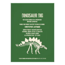 Dinosaurpikfödelsedag Personliga Tillkännagivande