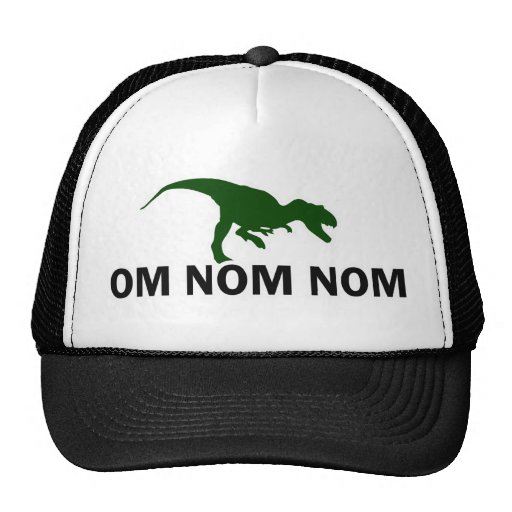 DinosaurRawr för Om Nom Nom lastbilsförare Kepsar