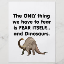 Dinosaurs 1 för skräck sig själv custom flyer