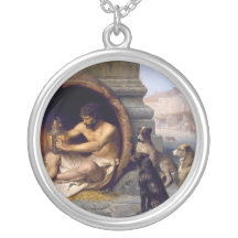 Diogenes omgav vid hundar - vid Jean Leon Gerome Halsband