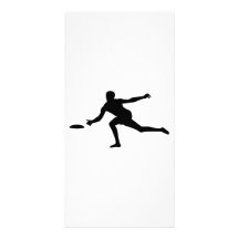 Disc golf player photo greeting card