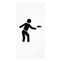 Disc golf sports photo card