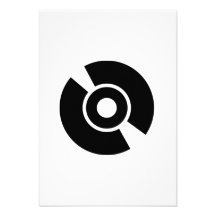 Diskettvinylsymbol Personliga Inbjudan