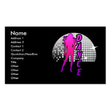 DiskobollDancer. Visitkort Mall
