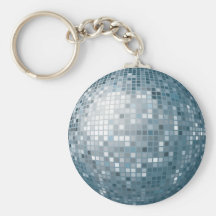 Diskobollsilver Keychain Nyckelring
