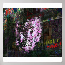"DisObey" trycket Affischer