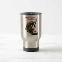 Ditt blod kan spara honom -- Röda kor Kaffe Mugg