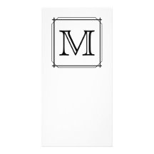 Ditt brev. Beställnings- Monogram. Svartvitt Fotokort Mall