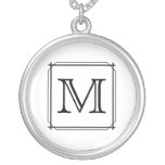 Ditt brev. Beställnings- Monogram. Svartvitt Smycken
