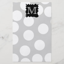 Ditt brev, Monogram. Pricker med svarten Splat. Custom Flyer