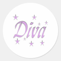 Diva Runda Klistermärken