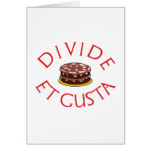 divide et gusta grußkarte