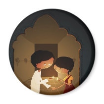 Diwali Diya magneter