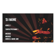Dj Business card Visitekaart Sjablonen