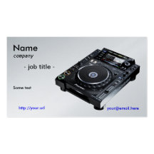 Dj-businesscard Visitkort Mallar