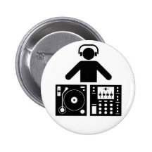 DJ knäppas Knapp Med Nål