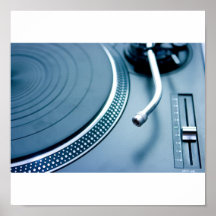 Dj-turntable Affisch