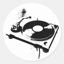 Dj-Turntable Klistermärke