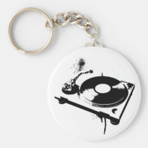 Dj-Turntable Nyckelringar