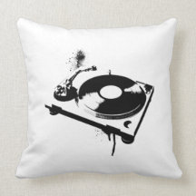 Dj-Turntable Prydnadskudde