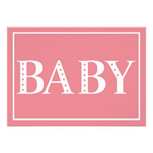 Djärv baby showerInbjudan-lax