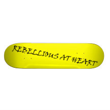 Djärv gult skate deck