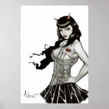 Djävulen i Darla Deville Print