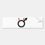 djävulenmansymbol bildekal