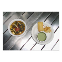 Djup stekt Panner ost och spenatcurry Fotografi