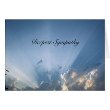 djupast sympati hälsningskort