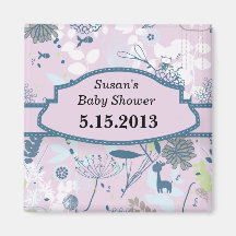 Djur & blommor kylskåpsnagnet