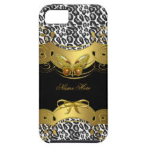 djur för fjäril för vit för guld för iPhone 5 svar iPhone 5 Cover
