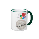 Djur Lover_I hjärta ditt husdjur mall för foto Kaffe Mugg