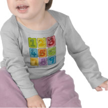 Djur och numrerar t shirt
