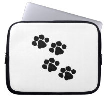 Djur tass avtryck laptopskydd fodral