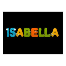 djuralfabet Isabella Visitkort Mallar